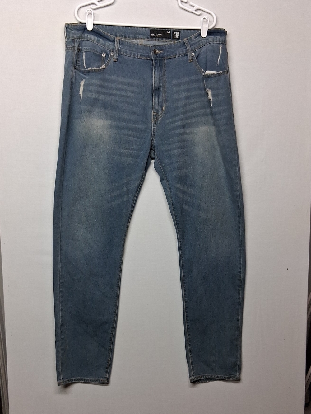 Slim Straight Light Blue Men's Jeans - Casual Everyday Fit